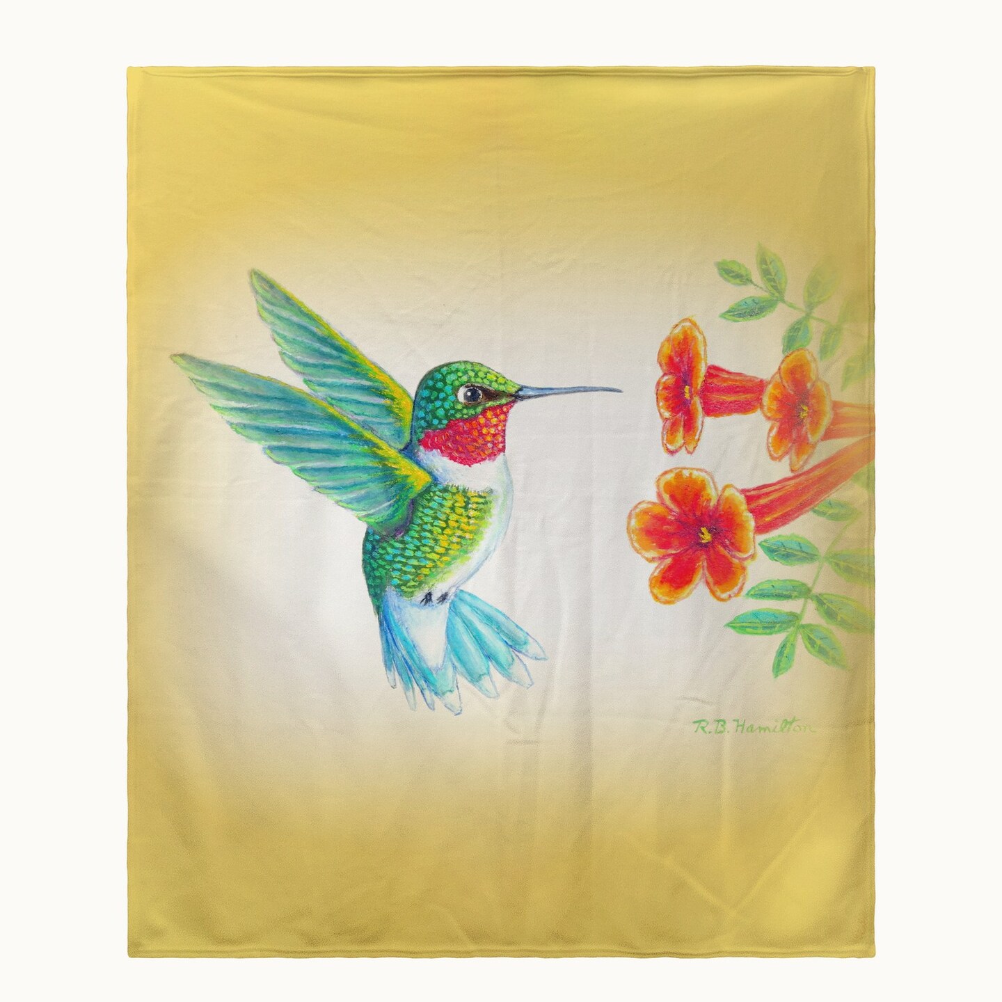 Betsy Drake Hummingbird Throw
