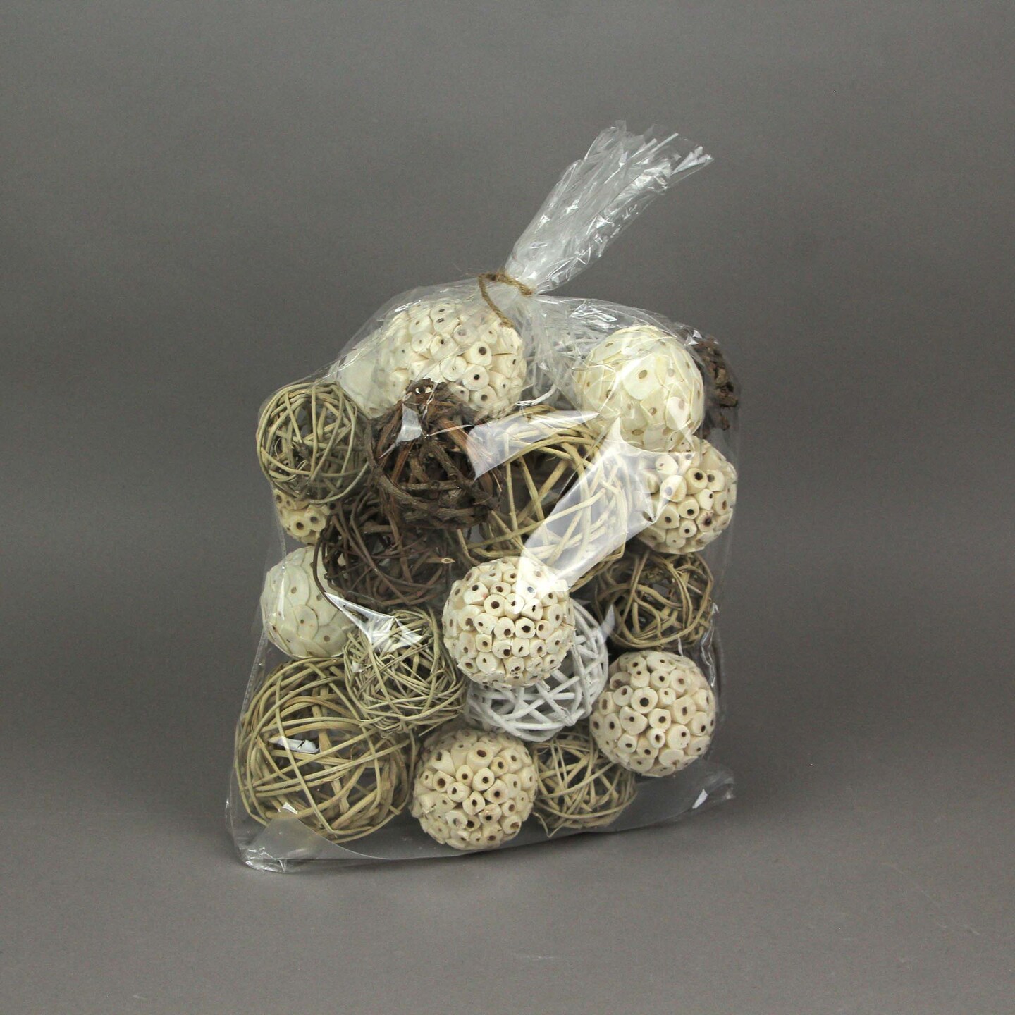 18 Pc. Exotic Dried Organic Decorative Spheres