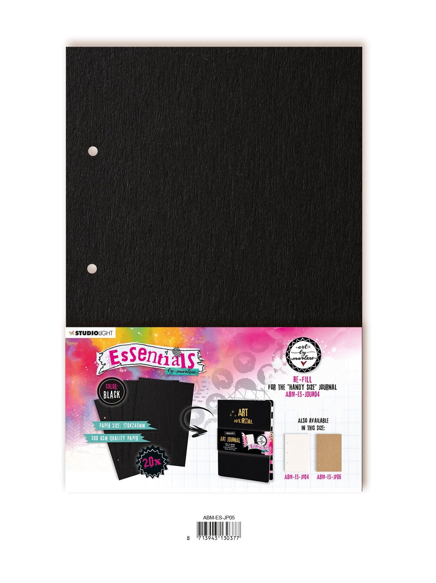 Studio Light ABM Journal Pages For ABM-ES-JOUR04 Black Essentials 170x240x8mm 20 SH nr.05