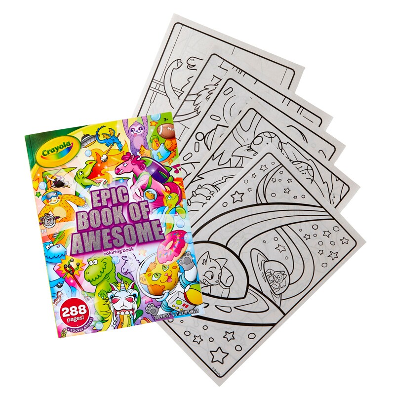 Epic Book of Awesome 288-Page Coloring Book