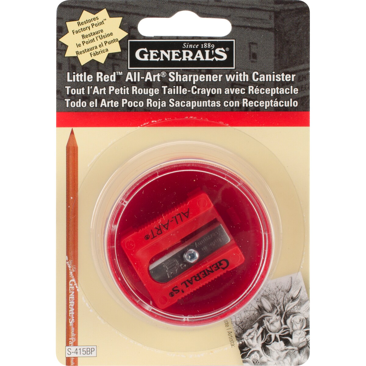 General&#x27;s Little Red All-Art Pencil Sharpener