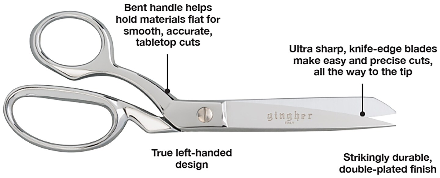 Gingher Knife Edge Bent Trimmers - 8