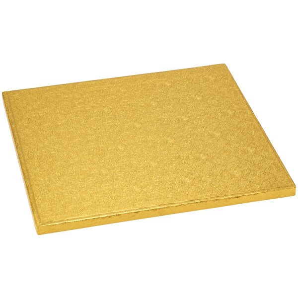 12&#x22; Square Gold Foil Cake Board 5ct