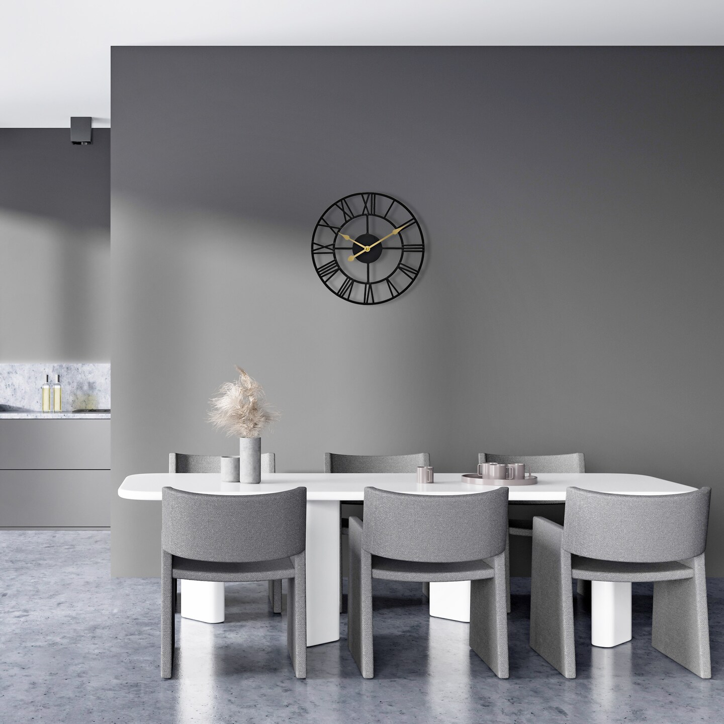 Sorbus Wall Clock for Living Room Decor - Roman Numeral Wall Clock for Kitchen - 12 inch Wall Clock Decorative