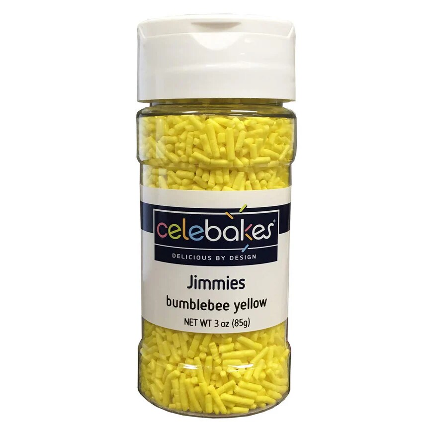 Celebakes Bumblebee Yellow Jimmies 3 oz