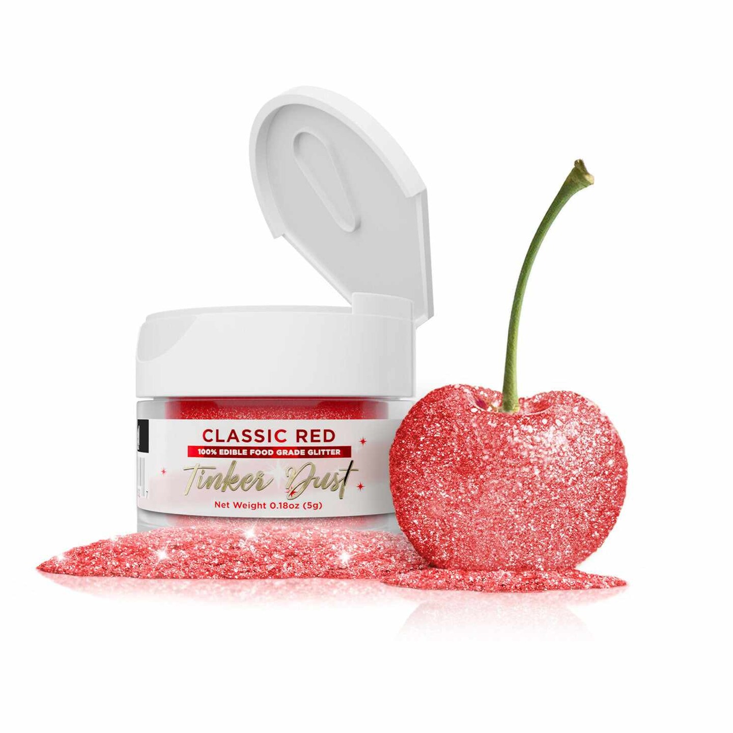 Classic Red Edible Glitter | Tinker Dust&#xAE; 5 Grams