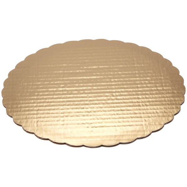 10&#x22; Round Gold Cake Board 12ct