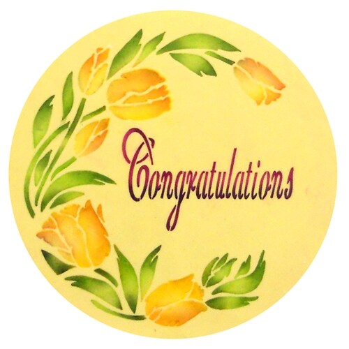 Script Celebration Cookie Stencil Set | C568 by Designer Stencils | Cookie Decorating Tools |