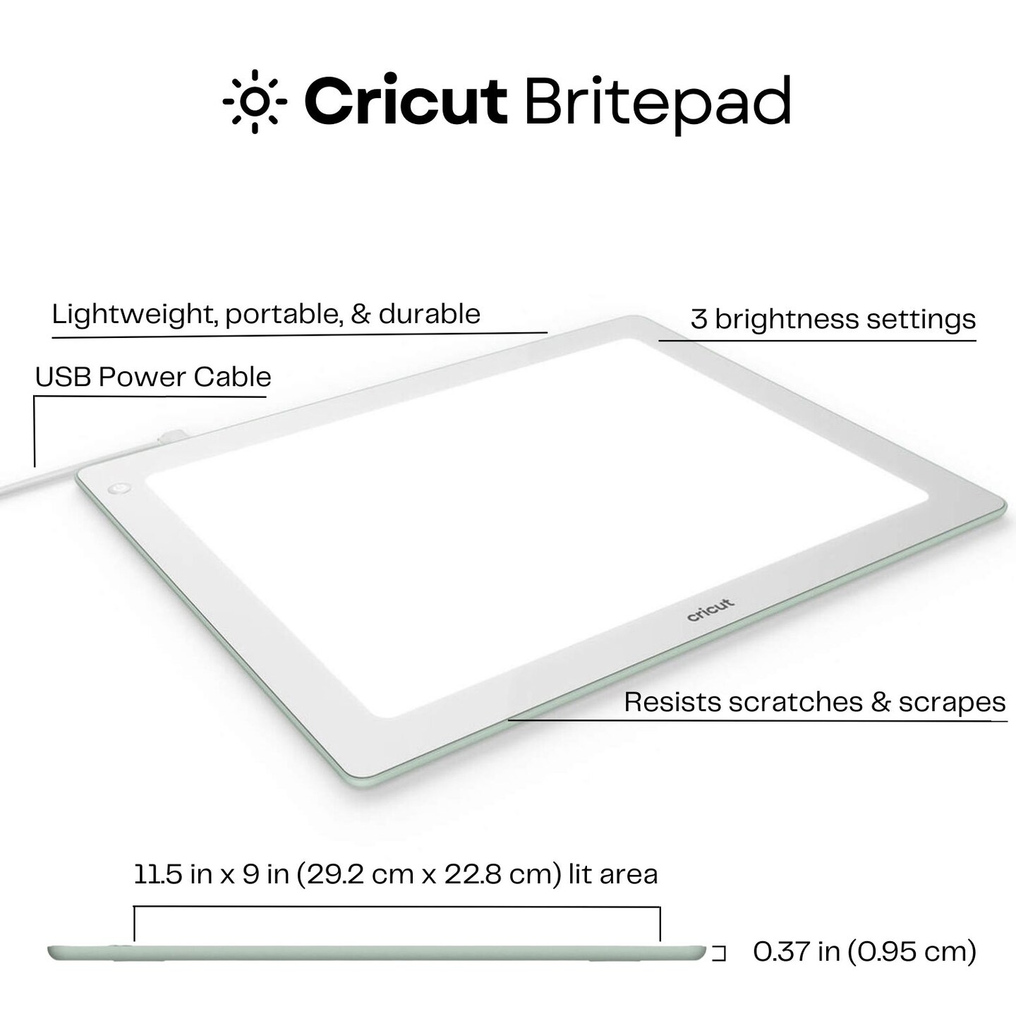 Cricut BrightPad Go Premium Vinyl and Essential Vinyl Tools Bundle 