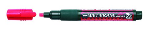 WET ERASE CHALK MARKER CHISEL TIP RED