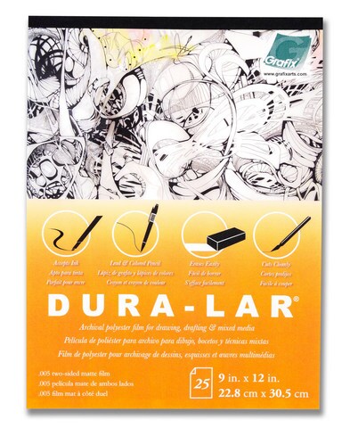 STENCIL FILM MATTE .005 9X12 4 PACK