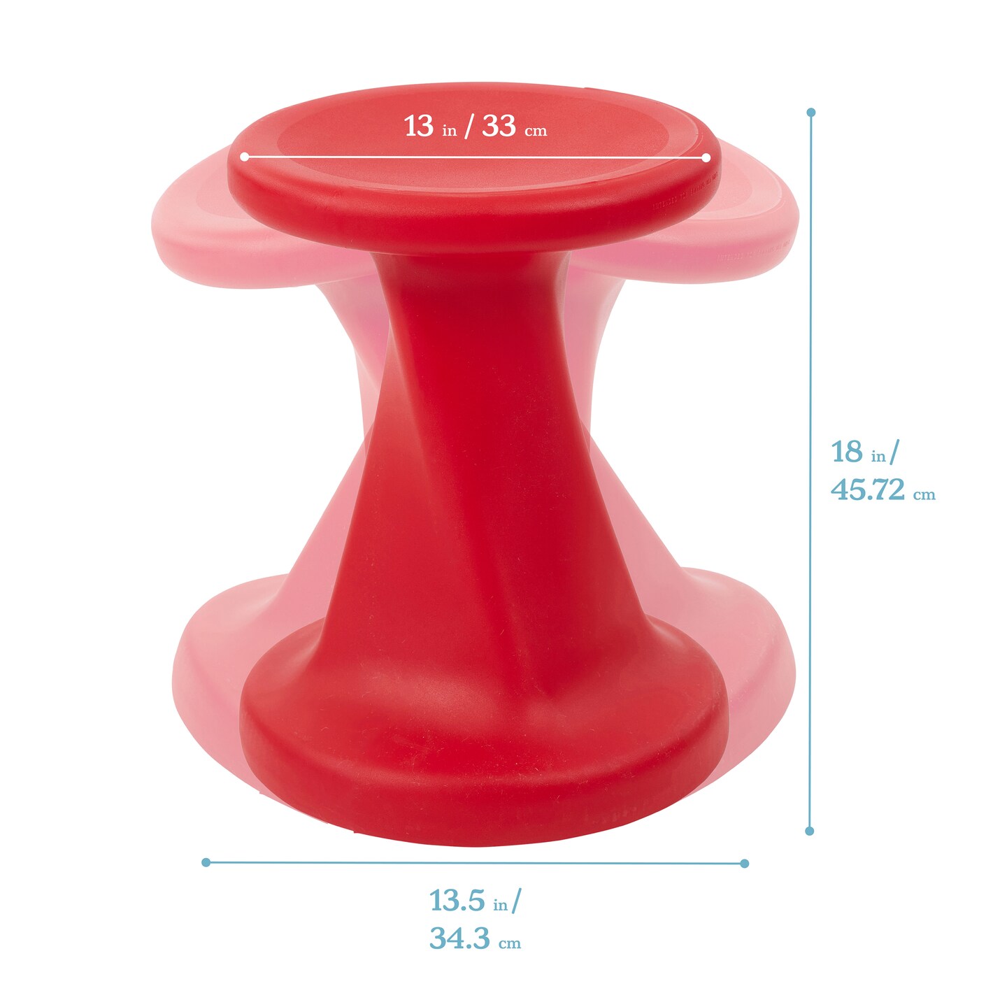Twist Wobble Stool, 18in Seat Height, Active Seating