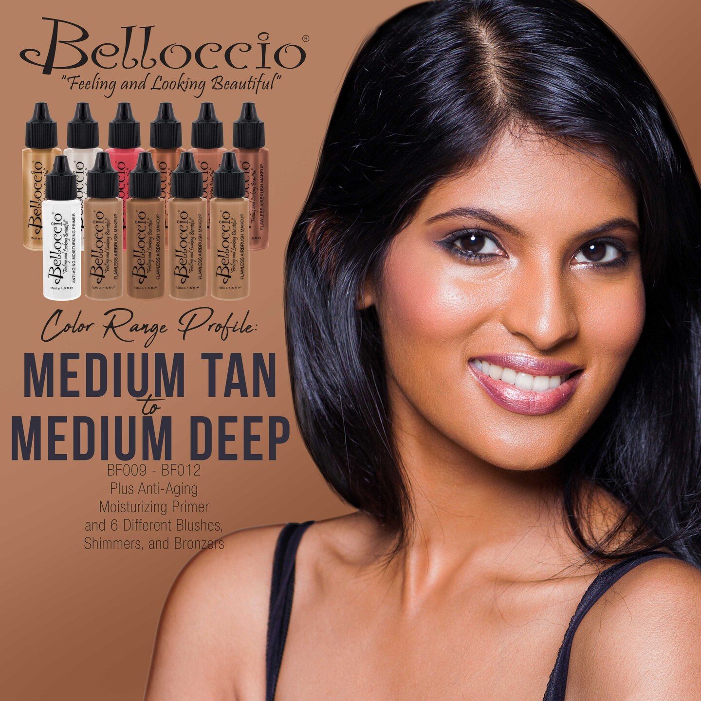 Belloccio Ultimate Airbrush Makeup & Spray Tanning System; Makeup