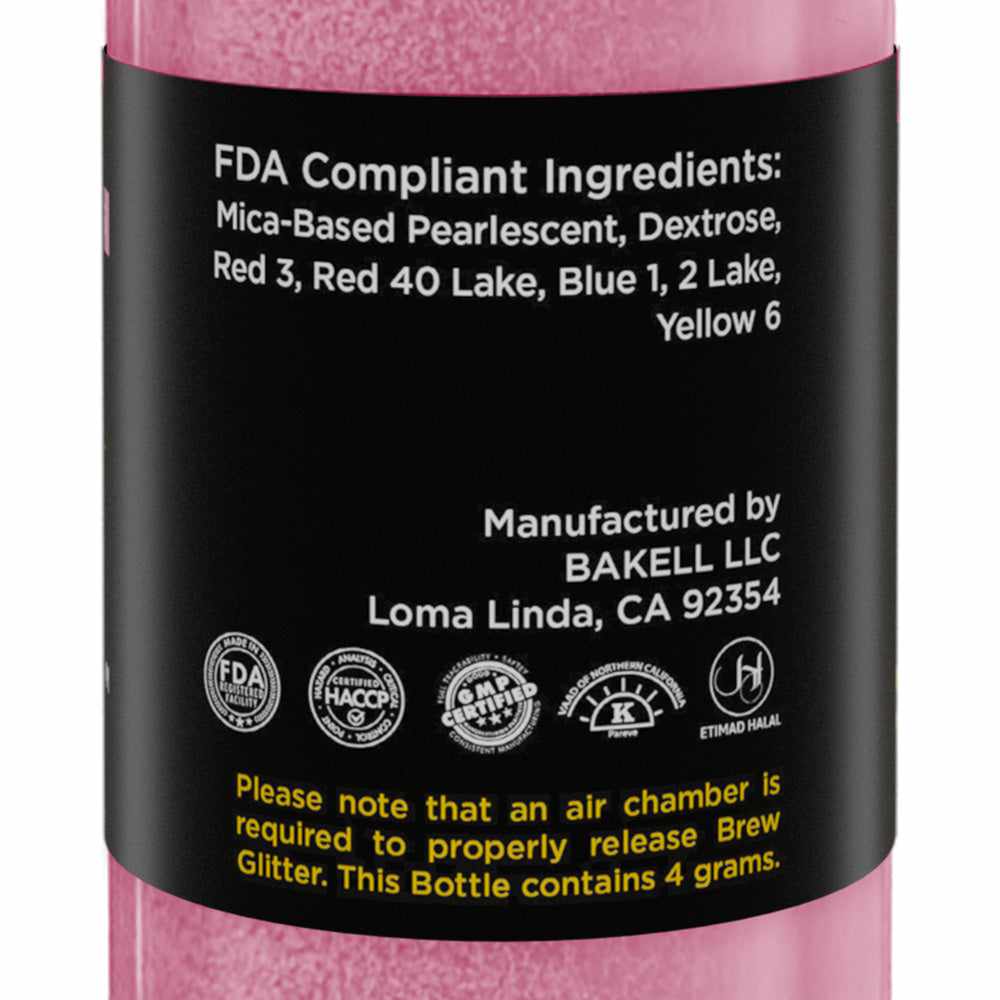 Pink Drink Glitter, Edible Glitter Spray for Drinks, Beverages, Foods. FDA  Compliant (4 Gram Pump)