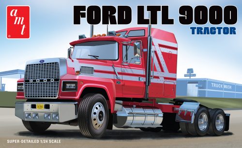 Round2  1/24 Ford LTL9000 Semi Tractor Cab Plastic Model