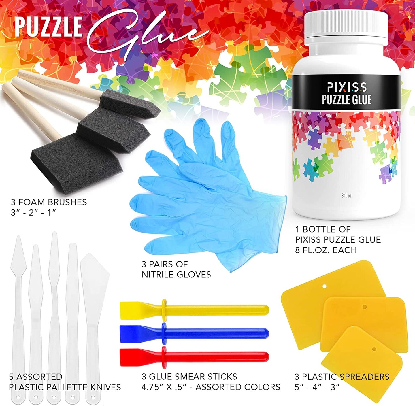 jigsaw puzzle glue sheets kit