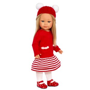 Winter Wonderland Doll Dress and Hat Set - Fits 18" Kennedy and Friends Dolls and other 18 inch dolls