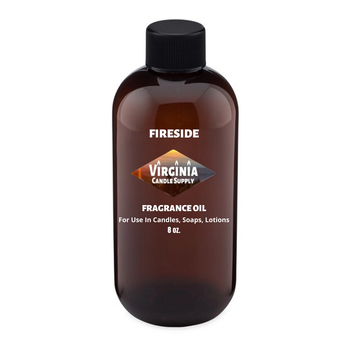 Fireside Fragrance Oil (Our Version of the Brand Name) (8 oz Bottle) for Candle Making, Soap Making, Tart Making, Room Sprays, Lotions, Car Fresheners, Slime, Bath Bombs, Warmers…