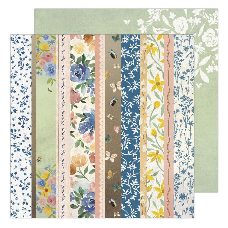 Wallpaper Stripe Paper - Antique Garden - K &#x26; Company