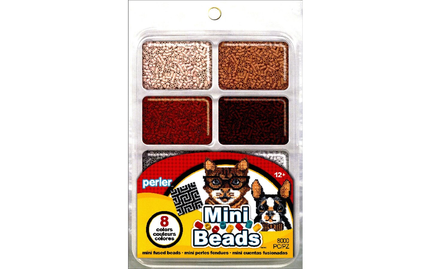 Perler Fused Mini Bead Tray 8000pc Neutral Michaels