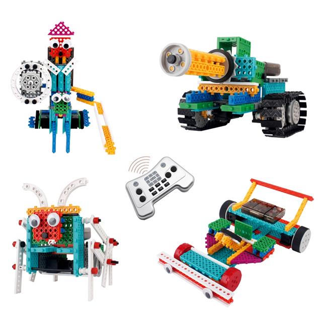 AZImport  Remote Control Building Kits, Remote Control Machine Educational Learning Robot Kits for Kids Children for Fun - 237 Piece