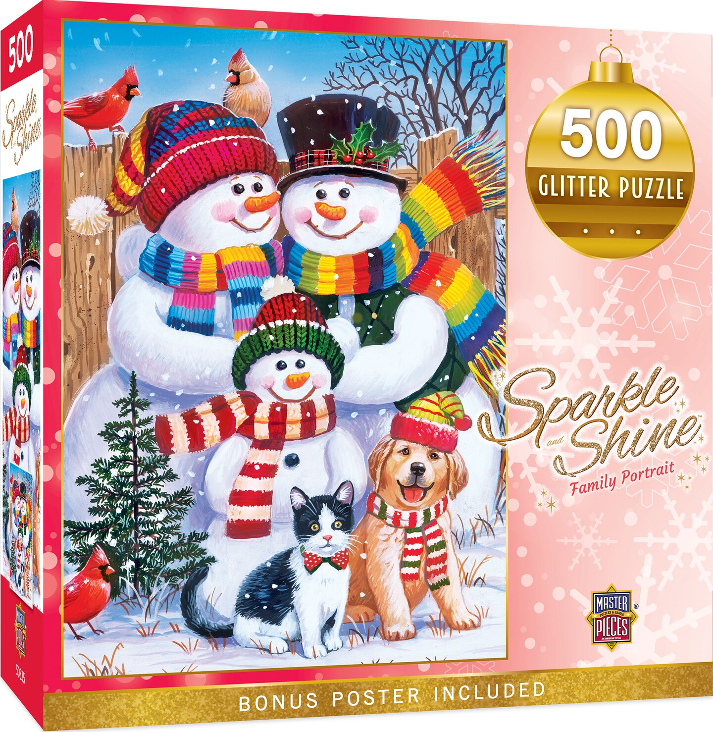 Winter Dogs 500 Piece Jigsaw Puzzle