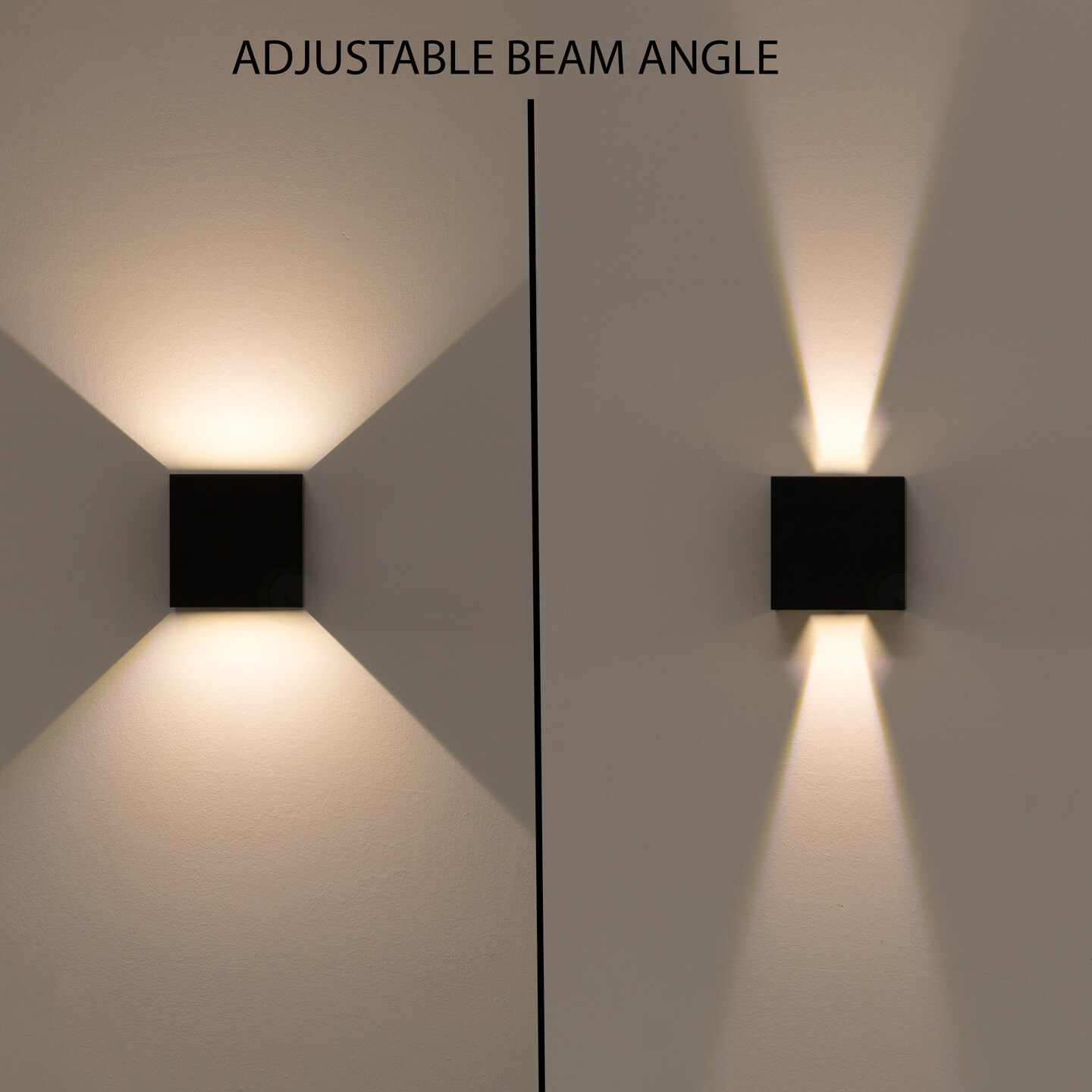 Modern Wall Sconce LED Waterproof Wall Lamp Aluminum with Adjustable Beam 10-Watt 4000K Cool White Indoor Outdoor for Bathroom Bedroom Corridor Living Room Stairs and Garden