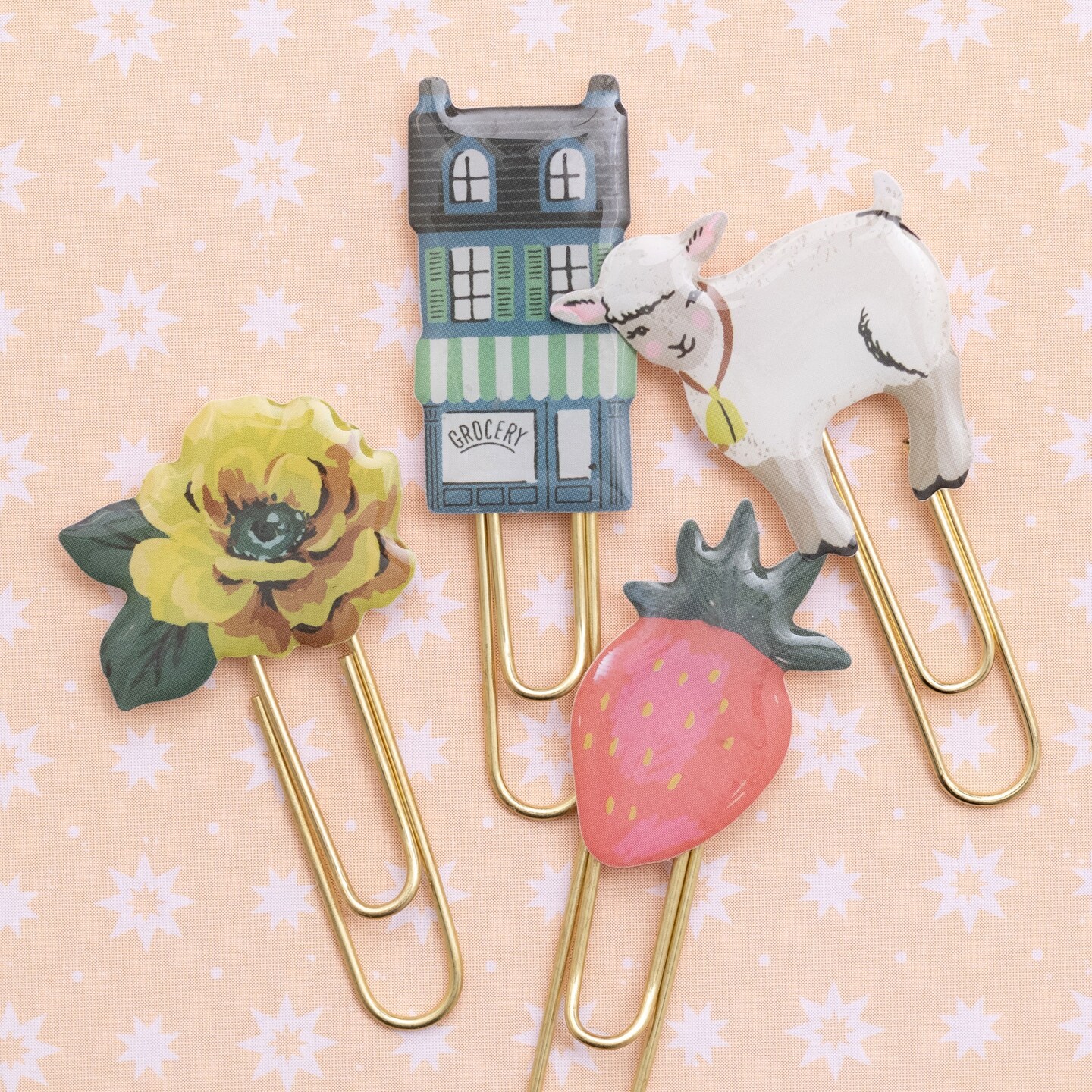 Maggie Holmes Market Square Epoxy Paper Clips 9/Pkg Michaels