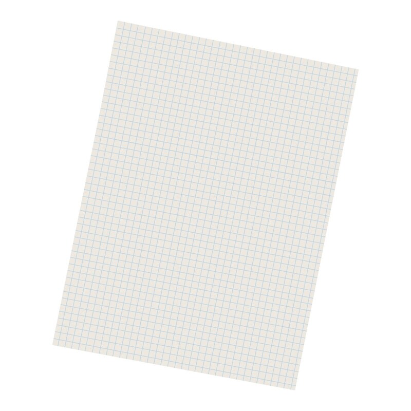 Grid Ruled Drawing Paper, White, 1/4
