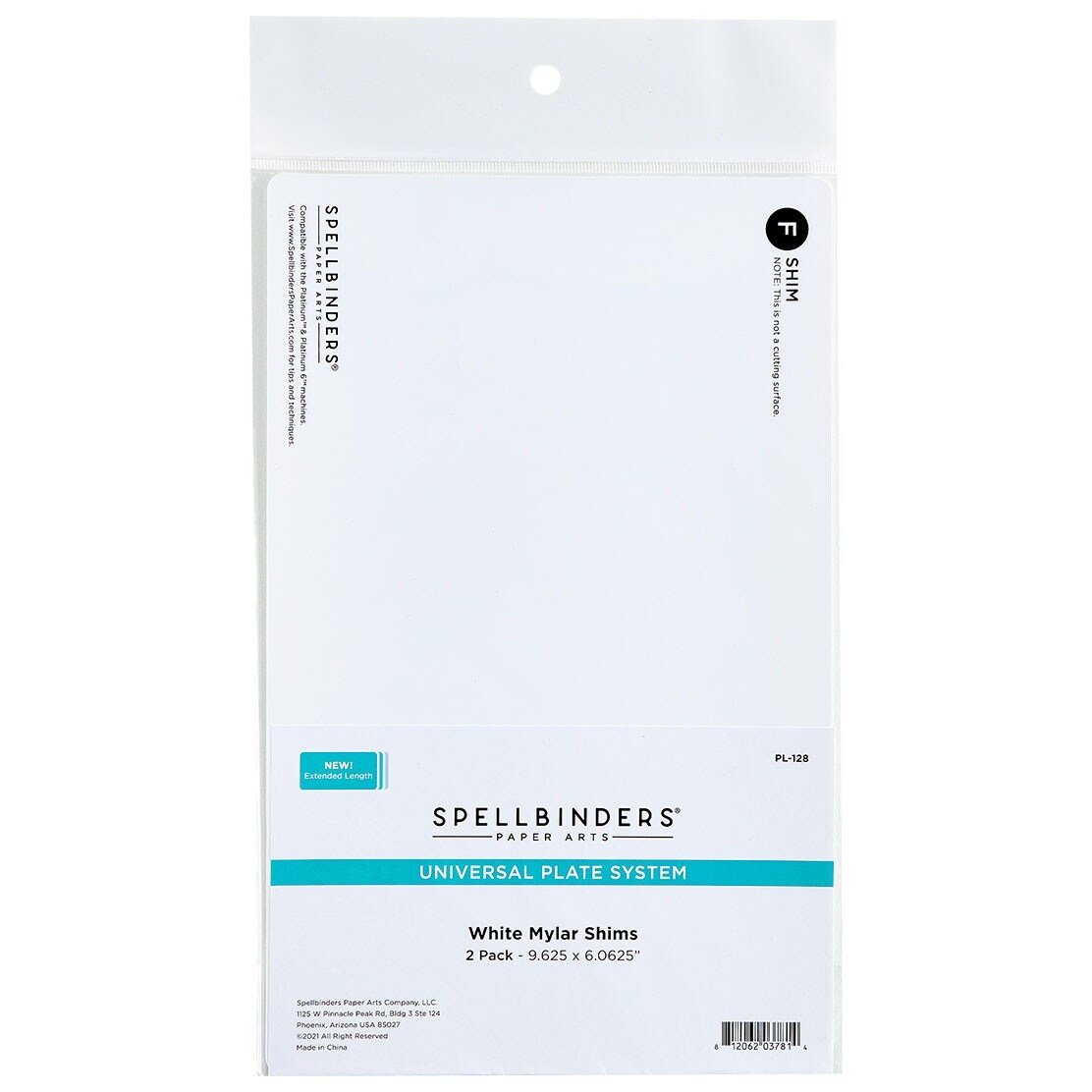 Spellbinders Mylar Shim 2/Pkg-9.625&#x22;X6.0625&#x22;
