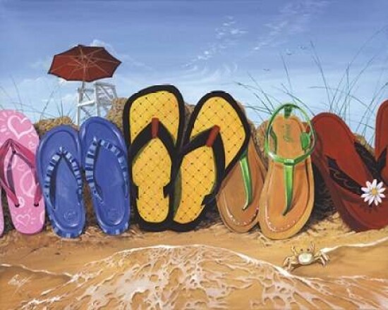 Flip Flop Fence Poster Print by Scott Westmoreland - Item # VARPDXW647D