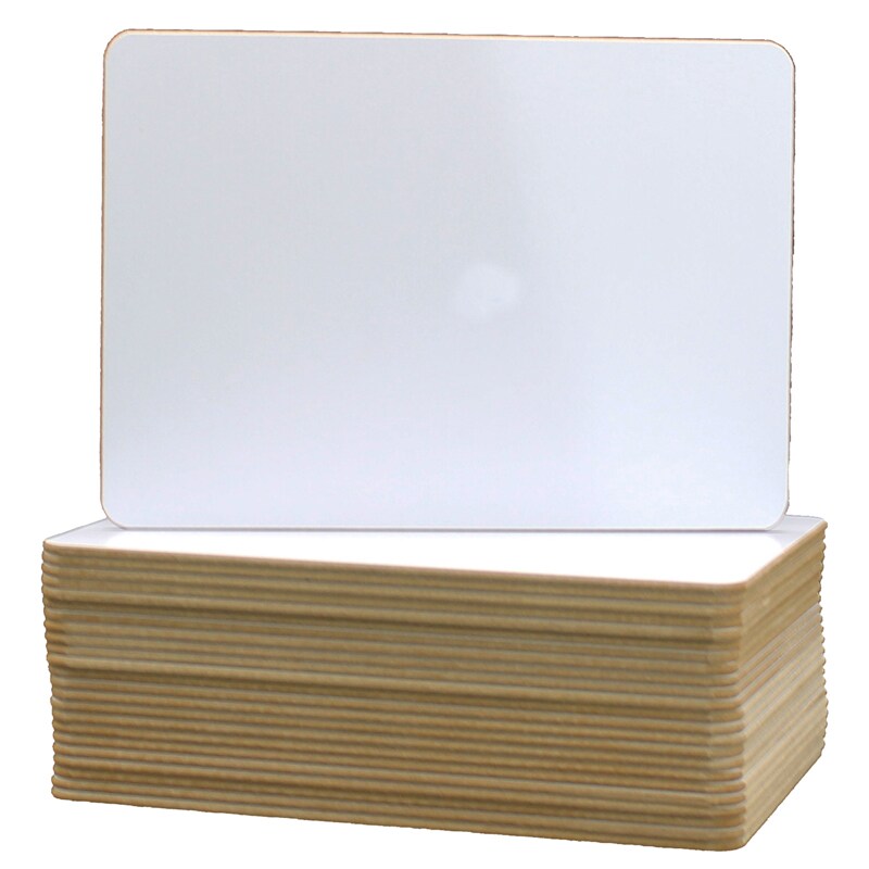 Dry Erase Board, 5&#x22; x 7&#x22;, Class Pack of 24