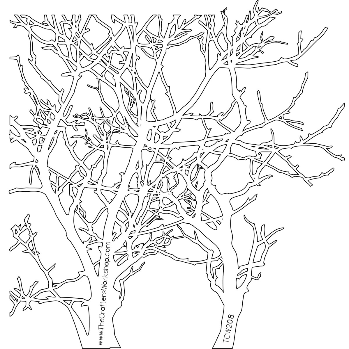 Crafter&#x27;s Workshop Template 6&#x22;X6&#x22;-Branches