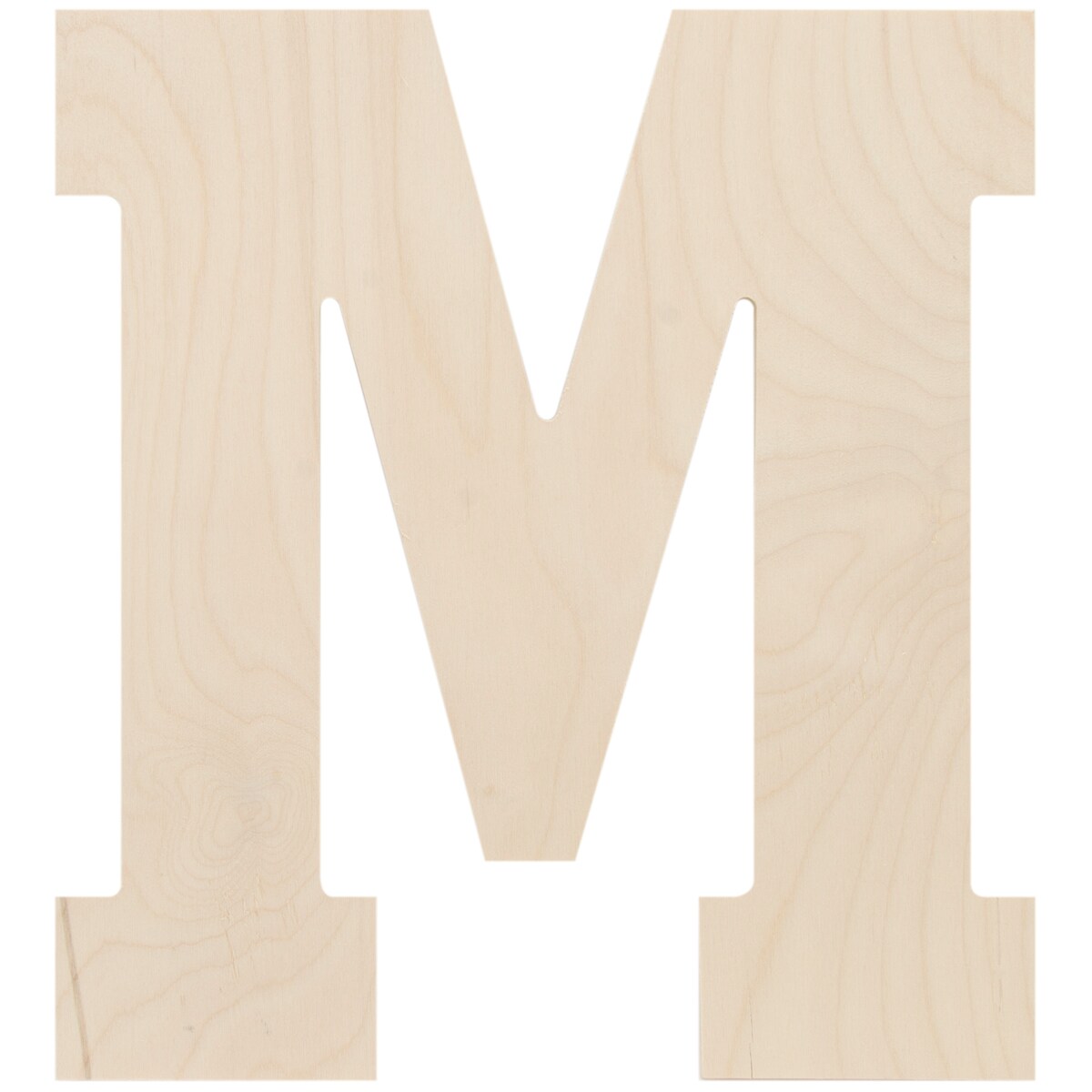 Baltic Birch Collegiate Font Letters &#x26; Numbers 13&#x22;-M