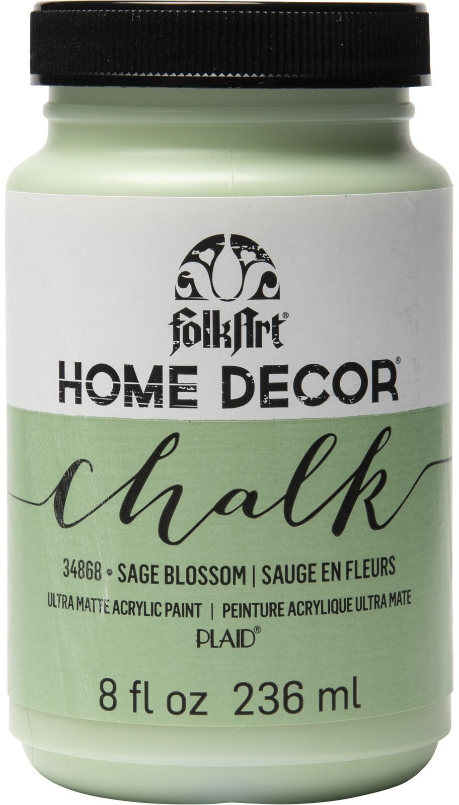 FolkArt Home Decor Chalk Paint 8oz-Sage Blossom