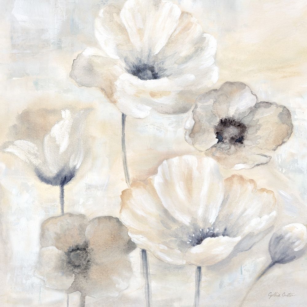 Gray Poppy Garden I Poster Print by Cynthia Coulter - Item # VARPDXRB13102CC