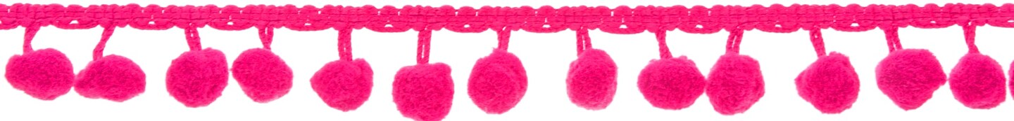 Simplicity Pom Pom Fringe 3/4&#x22;X4&#x27;-Fuschia