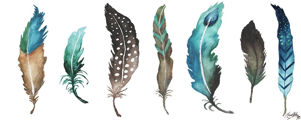 Fetching Feathers II Poster Print by Elizabeth Medley - Item # VARPDX12449A