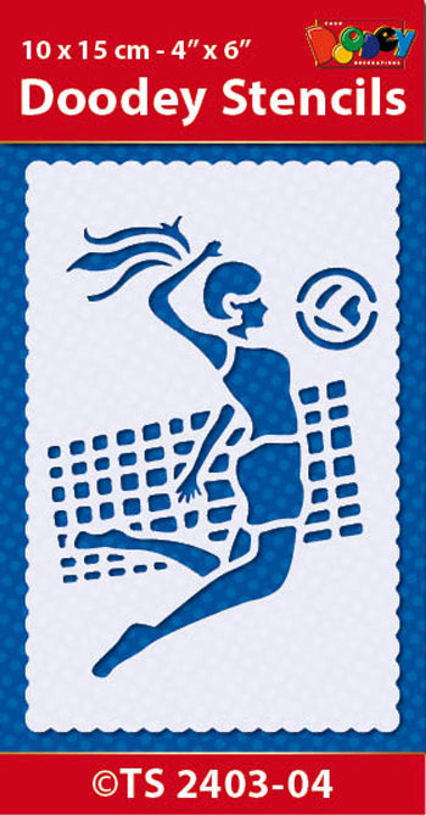 Doodey Stencil 10x15 cm Volleyball