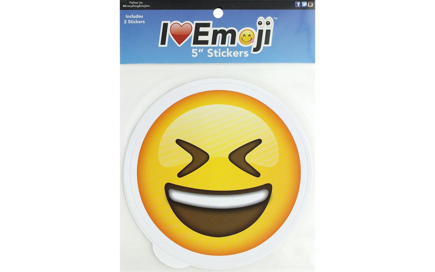 Everything Emoji Sticker Set 5&#x22; Fit/Laugh/Delic