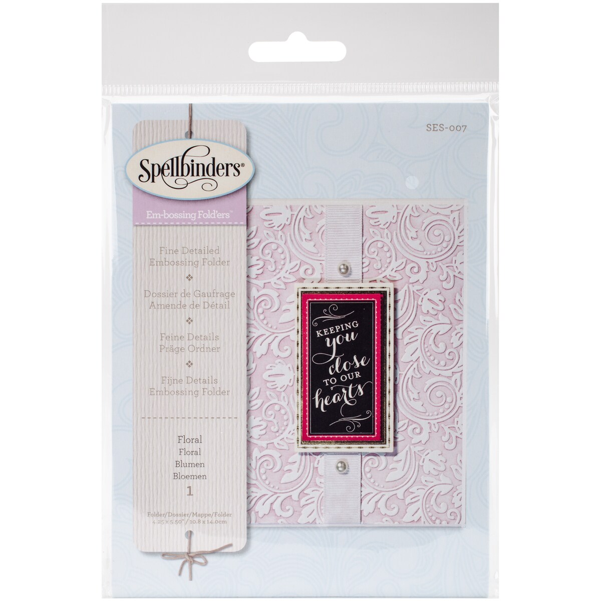 Spellbinders Embossing Folder SmallFloral Michaels