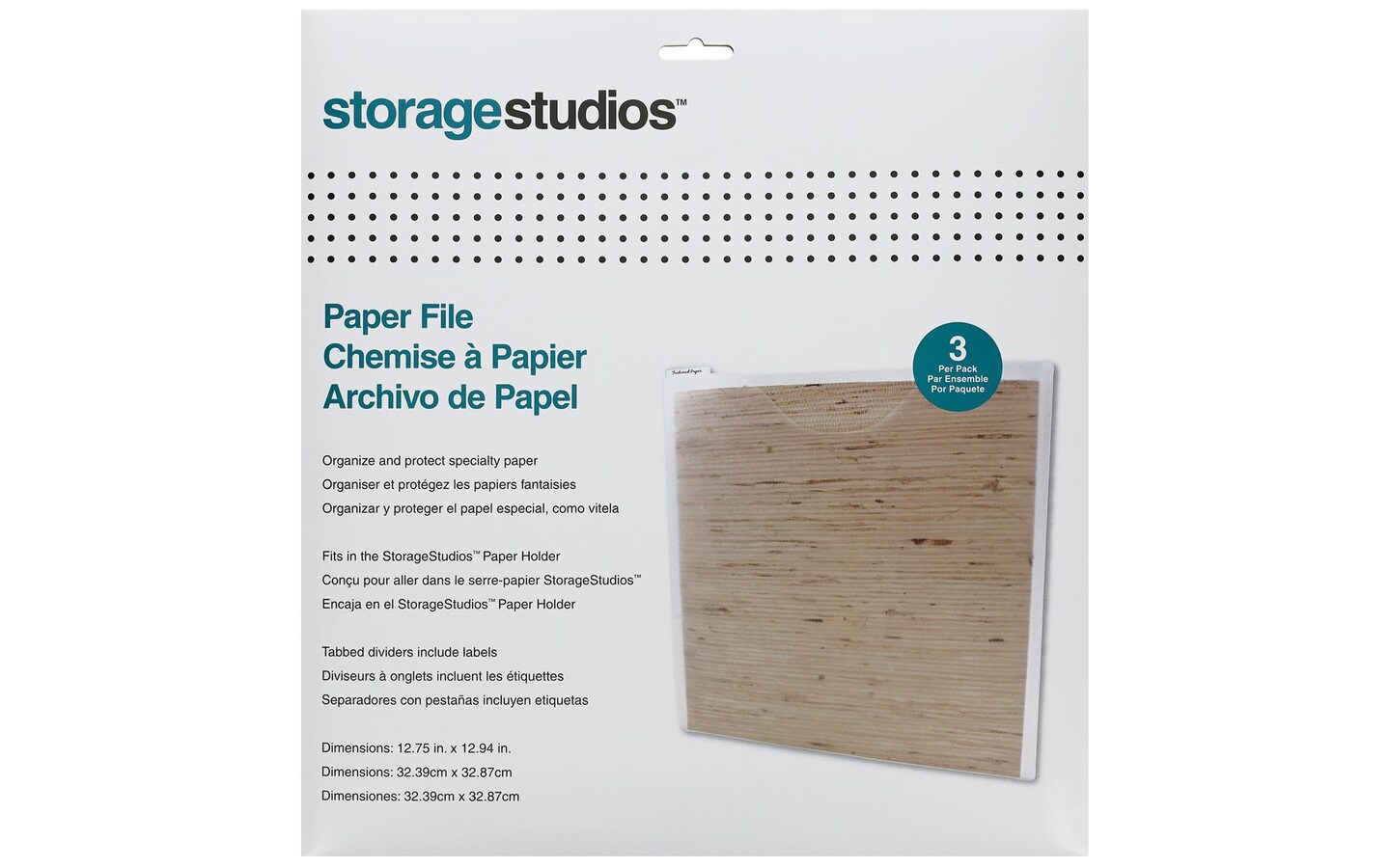 Storage Solutions Paper File 3pc