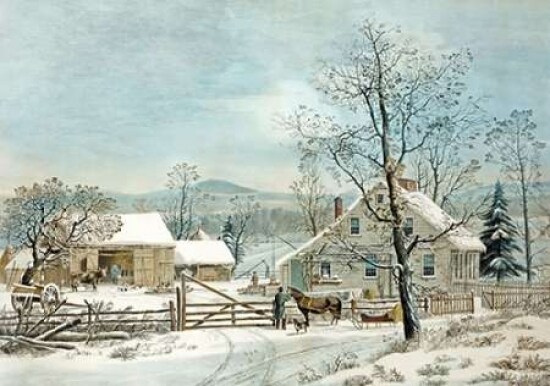 New England Winter Scene Poster Print by GH Durie - Item # VARPDX266258