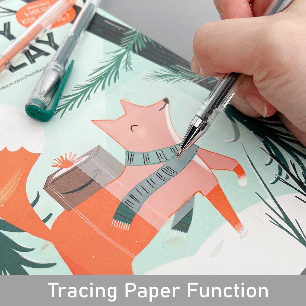 Wrapables Transparent Sticky Notes, Waterproof Self-Adhesive Memos for Home, School, Office (Set of 5)