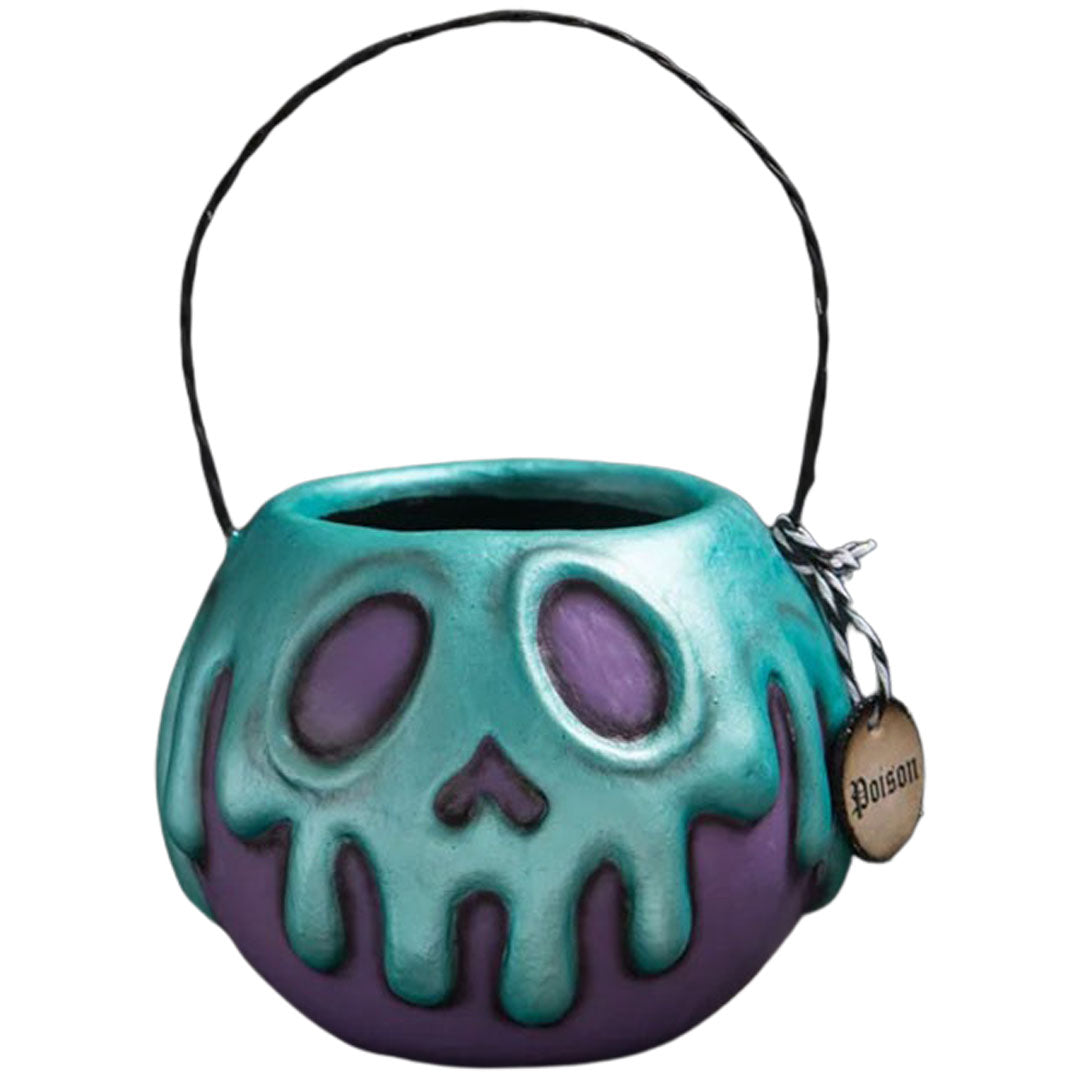 Small Purple Apple With Turquoise Poison Bucket 4.5&#x22;