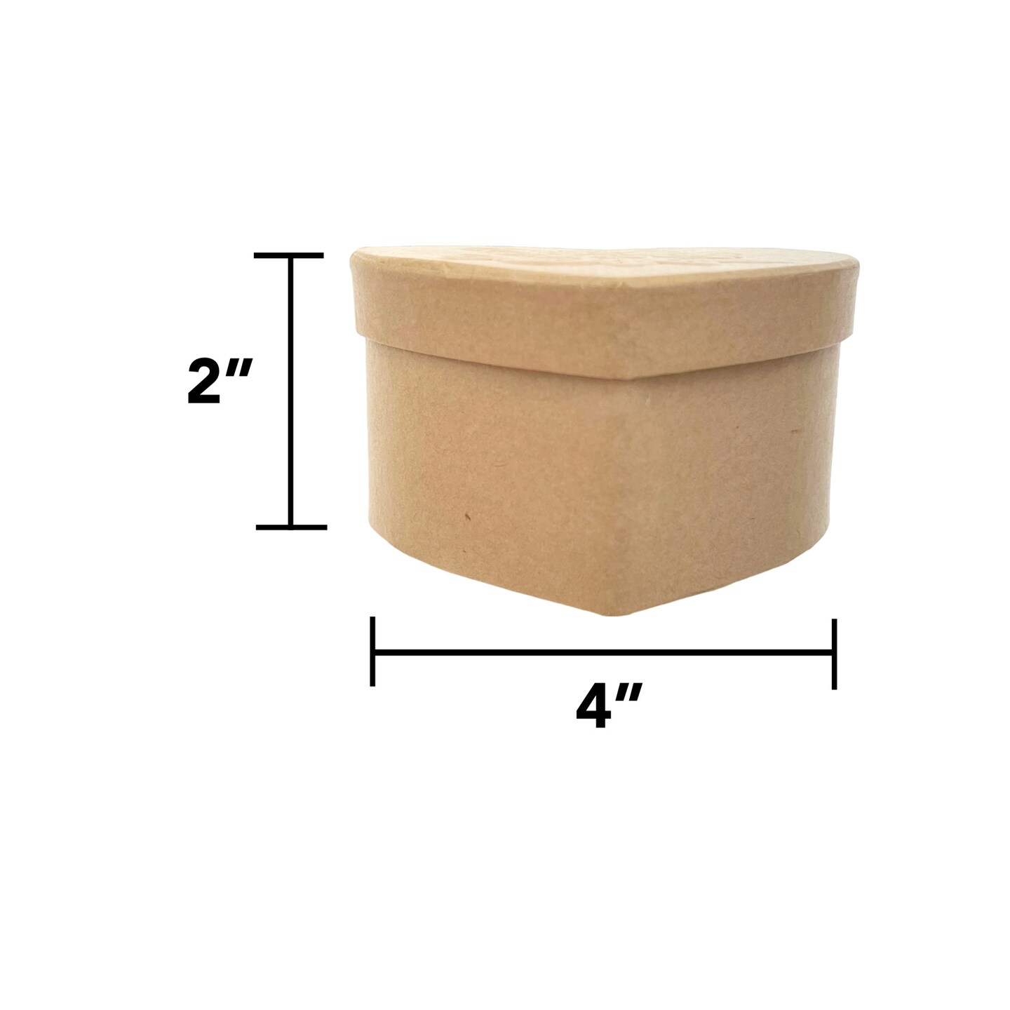 Value Pack of 36 Heart Box with Rose Embossed Lid