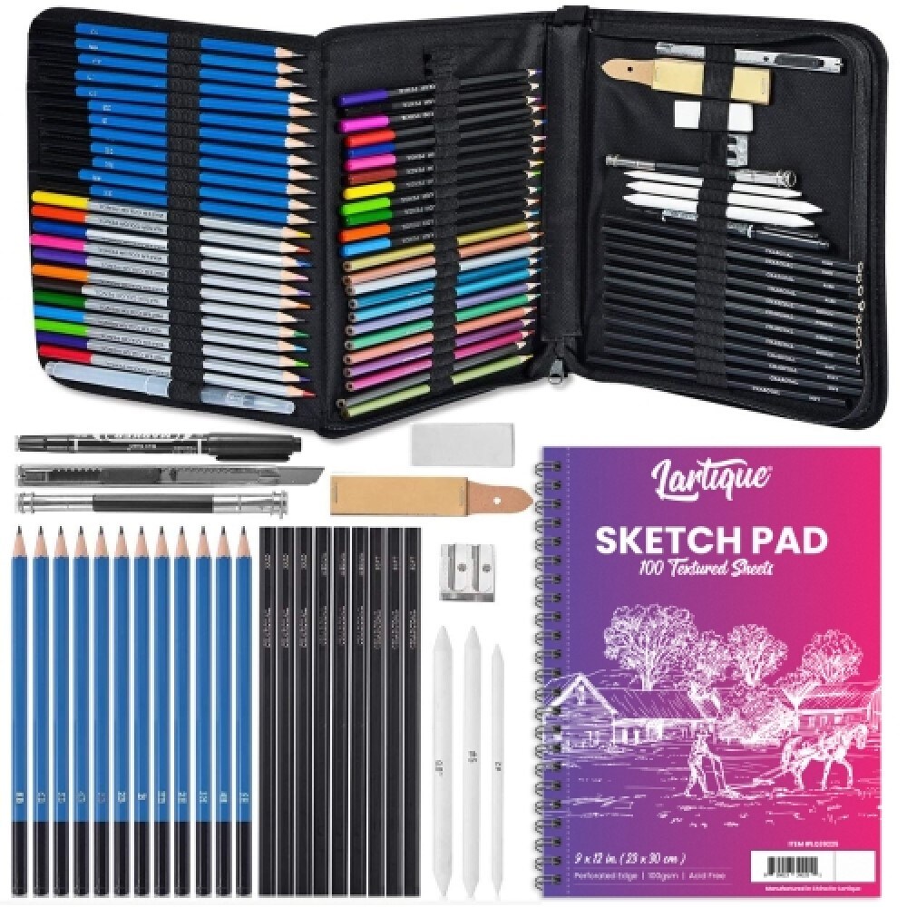 Fezeedi 120 pencil Drawing Kit - Colouring Kit Art Markers Colour Sketch  Pens Set Kids Artists Sketching Drawing Materials Craft Sups 120 pencil  Drawing Kitt : Amazon.in: Home & Kitchen