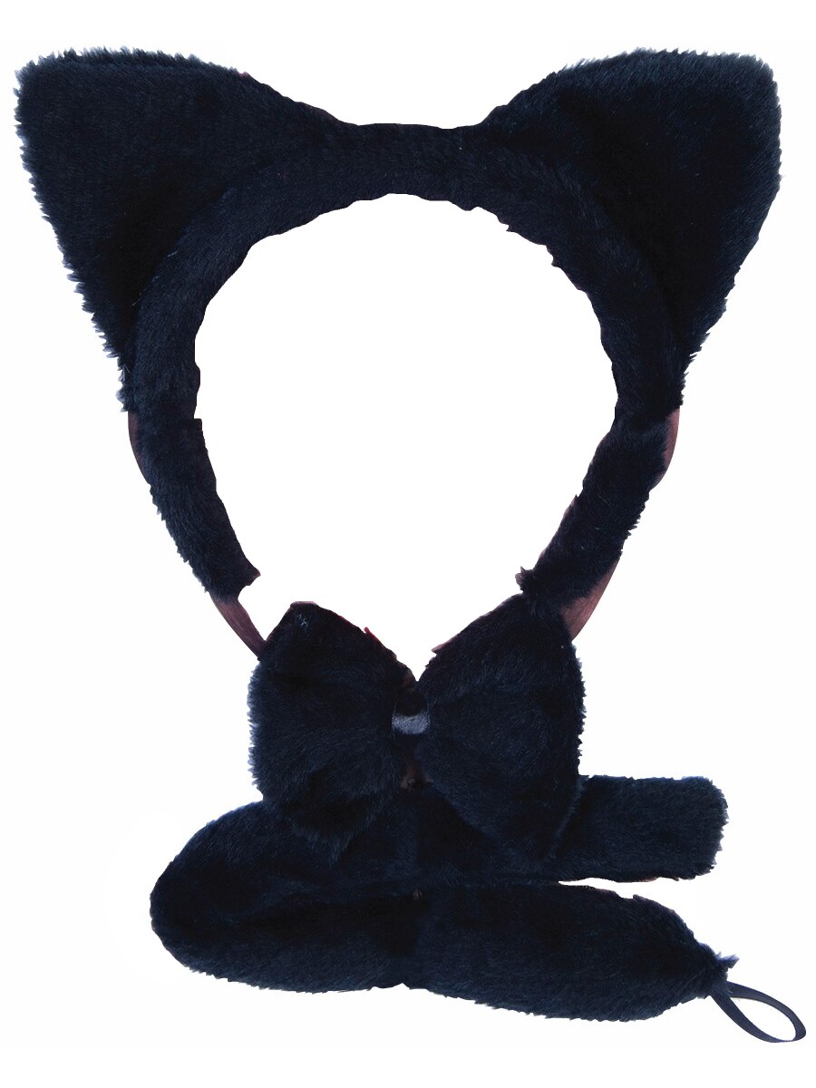 Adult&#x27;s Black Cat Animal Costume Accessory Set