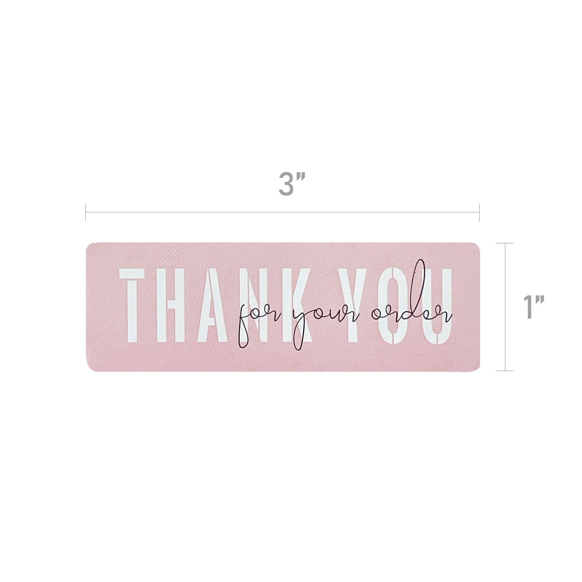 Wrapables 3&#x22; x 1&#x22; Small Business Thank You Stickers Roll, Sealing Stickers and Labels for Boxes, Envelopes, Bags, Packages