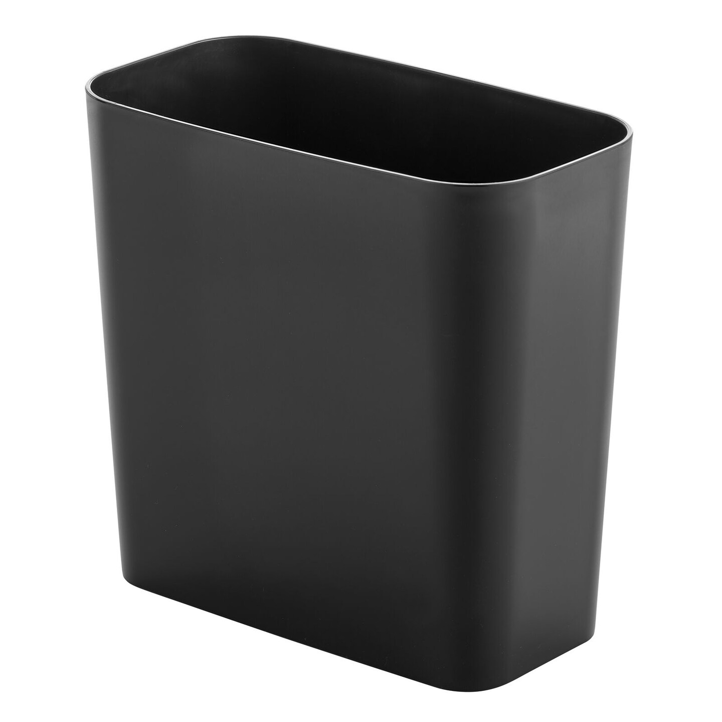 mDesign Plastic Bathroom Trashcan Wastebasket Garbage Bin